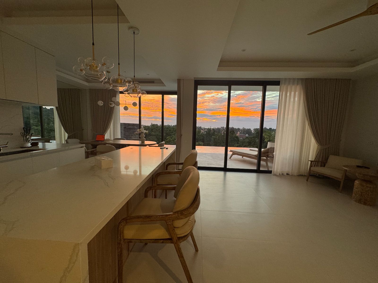 Interior view of 4 Bedroom Ocean View Luxury Mandarin Villa for Sale in Naithon Beach