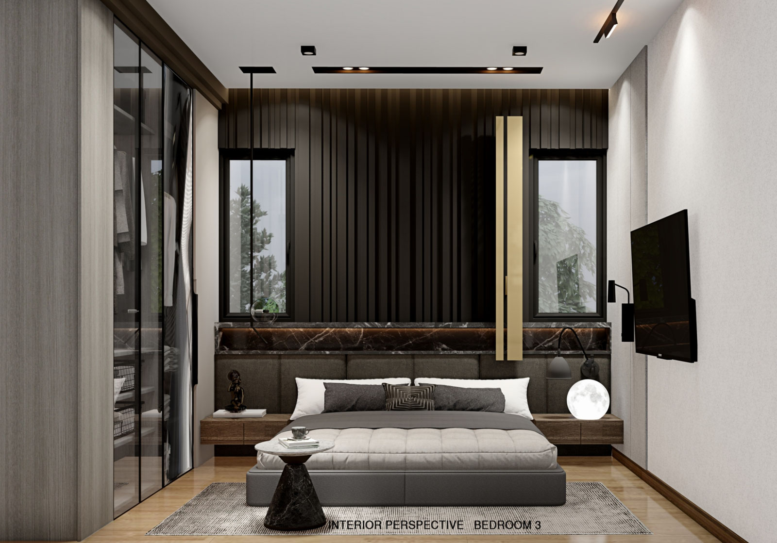 Interior view of Modern 3-Bedroom Glory Green Hills Villa for Sale in Thalang, Phuket