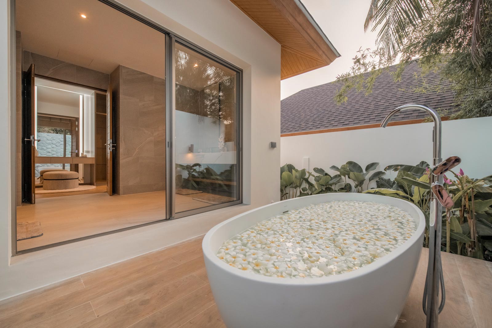 Exterior view of Villa Granara - 3+1 Bedroom Cherngtalay Villa for Sale in Gardens by Vichara
