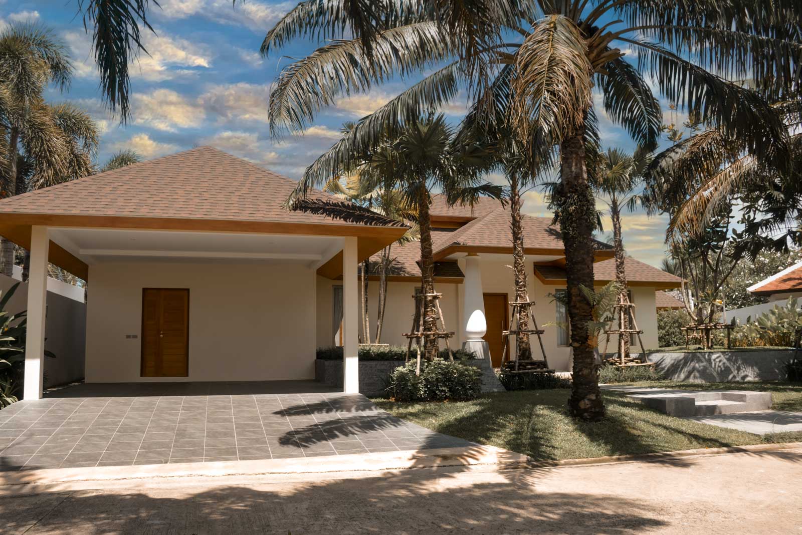 Exterior view of Villa Vana - 4+1 Bedroom Gardens by Vichara Villa for Sale