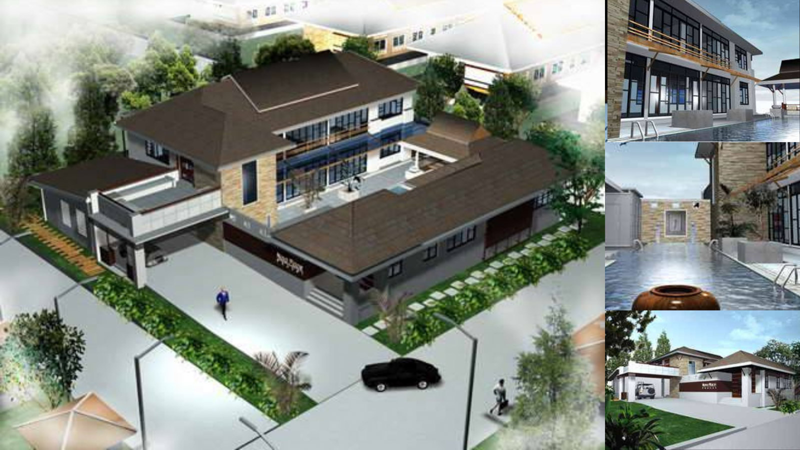 Exterior view of Luxurious 4-Bedroom Chalong Pool Villa on 1,100 sqm Plot - Fully Renovated & Ready to Move in