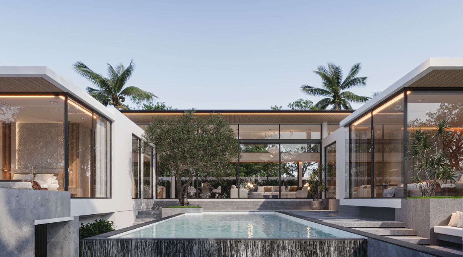 Interior view of Brand New 4 Bedroom Bliss Type Villas for Sale at Amber Chamber, Phuket