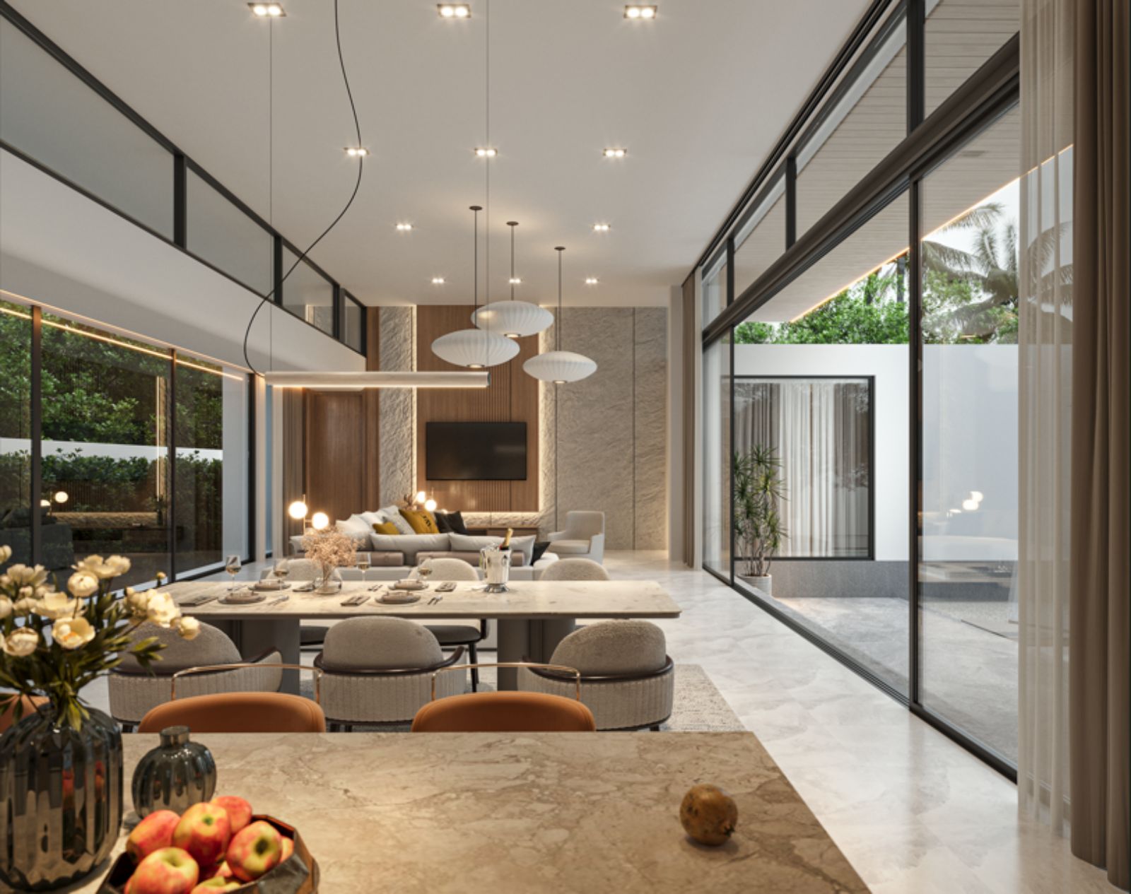 Interior view of Brand New 4 Bedroom Bliss Type Villas for Sale at Amber Chamber, Phuket