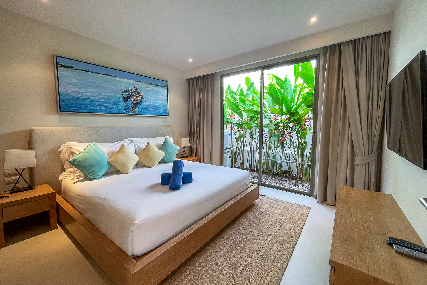 Interior view of Luxury 3-Bedroom Pool Villa in Trichada Cherngtalay: Near Boat Avenue & Beaches