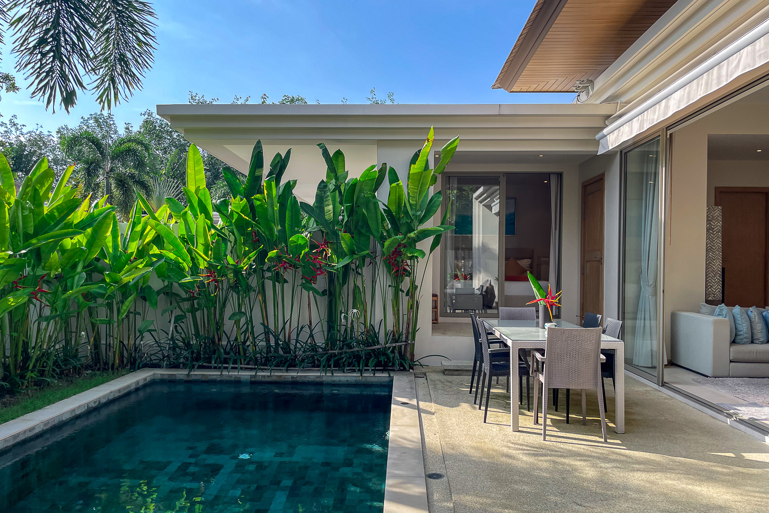 Interior view of Luxury 3-Bedroom Pool Villa in Trichada Cherngtalay: Near Boat Avenue & Beaches
