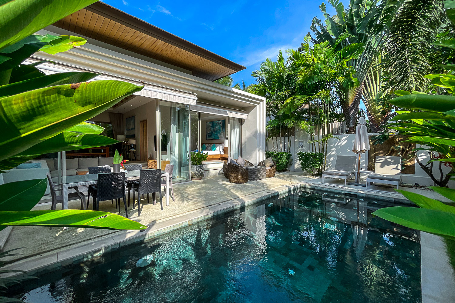 Interior view of Luxury 3-Bedroom Pool Villa in Trichada Cherngtalay: Near Boat Avenue & Beaches