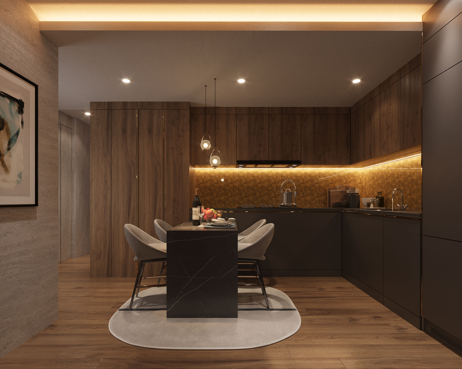 Interior view of Ashiyana Heights 2-Bedroom Sea View Kata Beach Condo