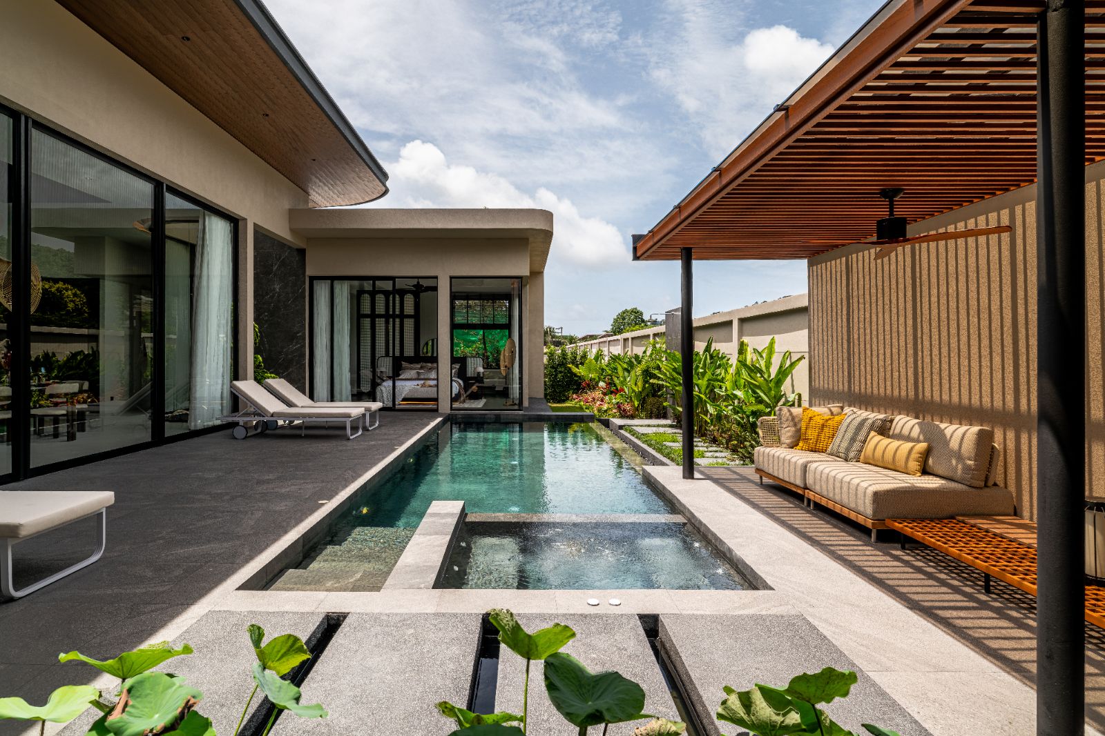 Interior view of 3 Bedroom Contemporary Pool Villas at Vimannaya Residences, Rawai