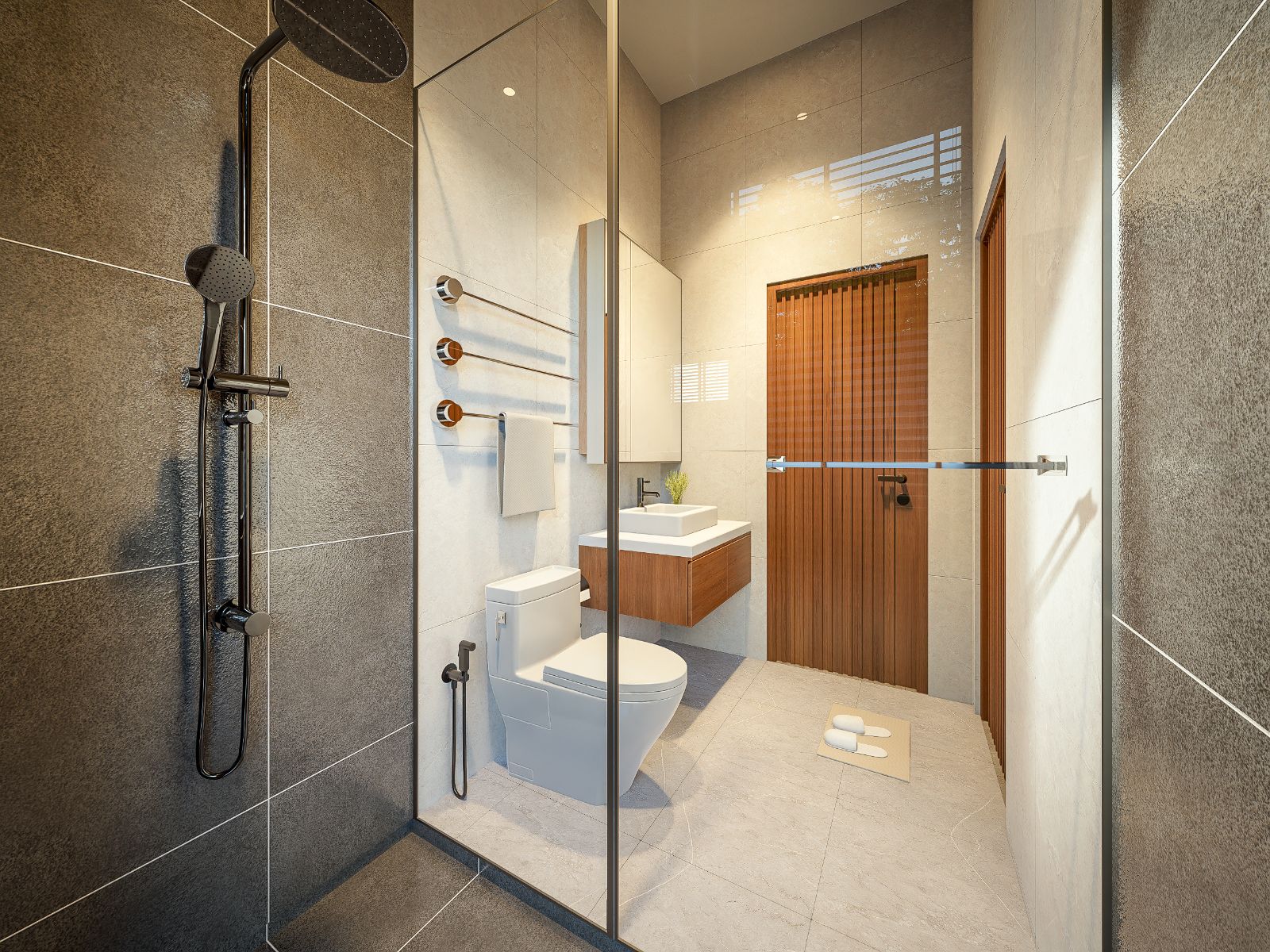 Interior view of 3 Bedroom Larger Affordable Modern Pool Villa for Sale at Evergreen Villas