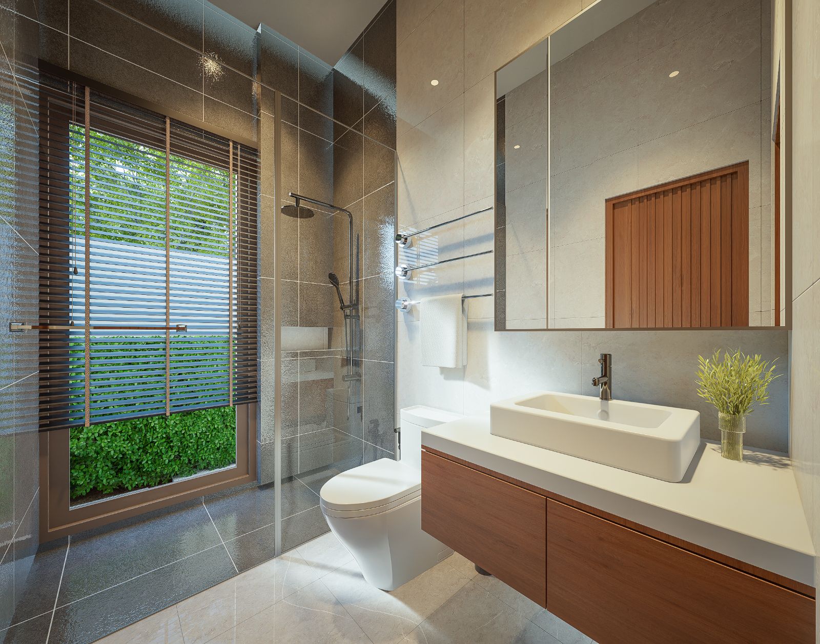 Interior view of 3 Bedroom Larger Affordable Modern Pool Villa for Sale at Evergreen Villas