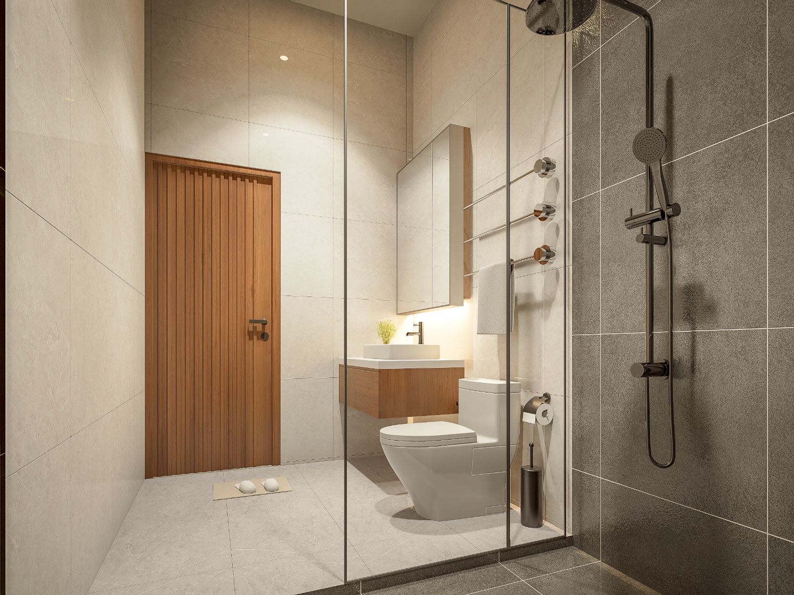 Interior view of 3 Bedroom Larger Affordable Modern Pool Villa for Sale at Evergreen Villas