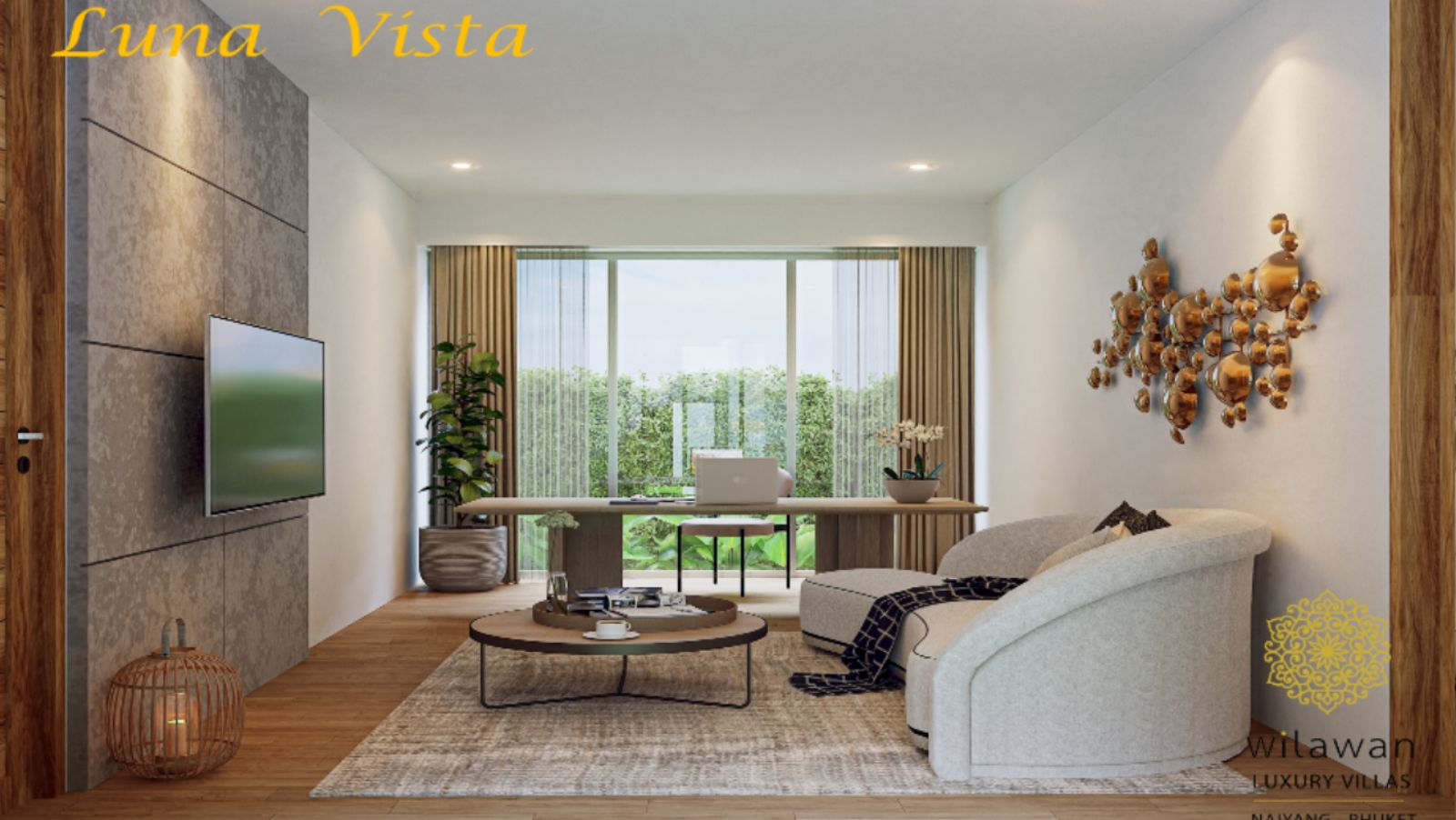 Interior view of 3 Bedroom Modern Pool Villas for Sale at Wilawan Luna Vista