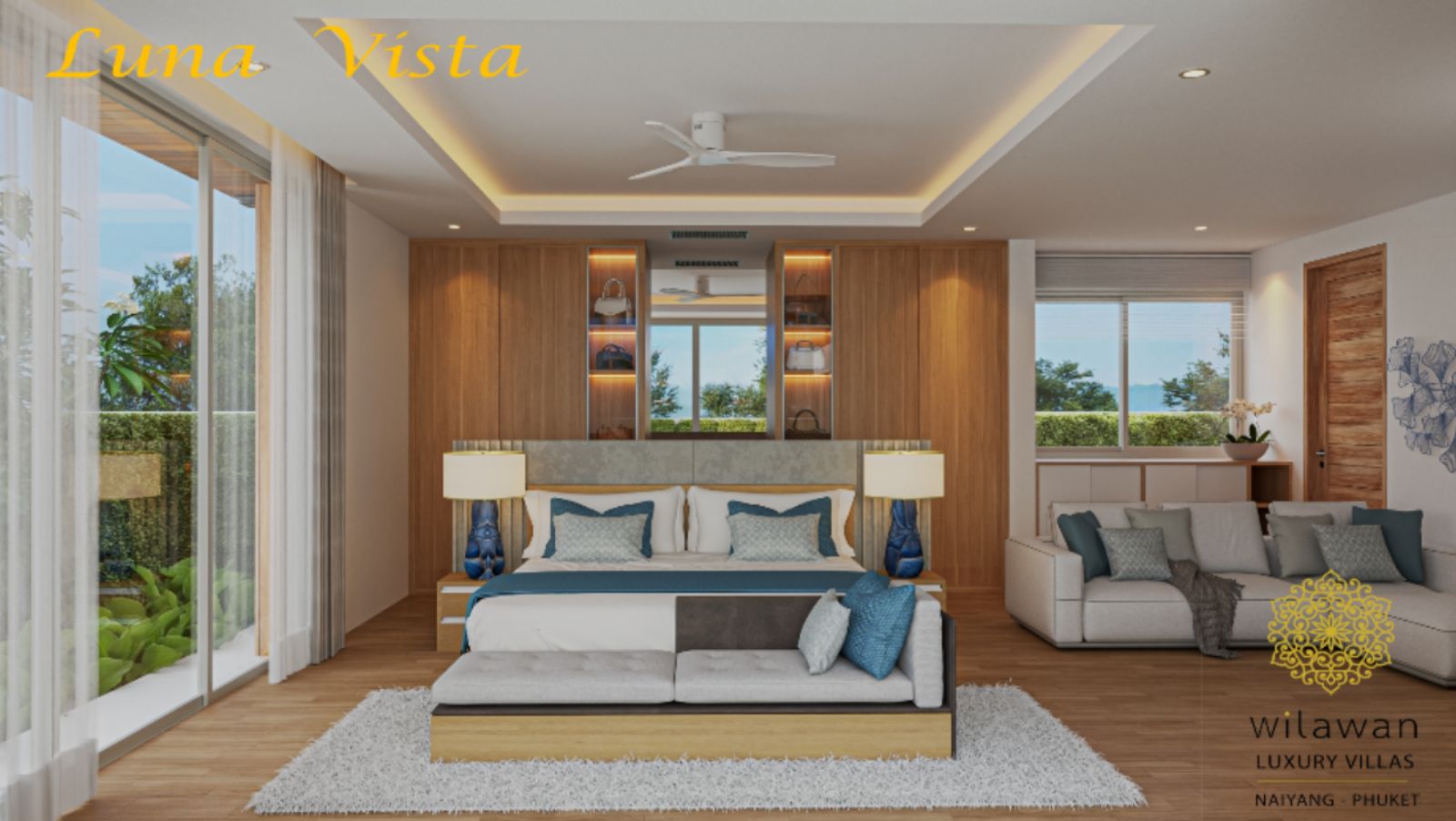 Interior view of 4 Bedroom Modern Pool Villas for Sale at Wilawan Luna Vista