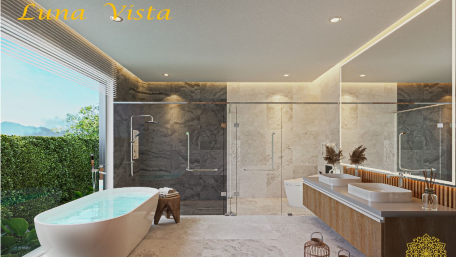 Interior view of 4 Bedroom Modern Pool Villas for Sale at Wilawan Luna Vista