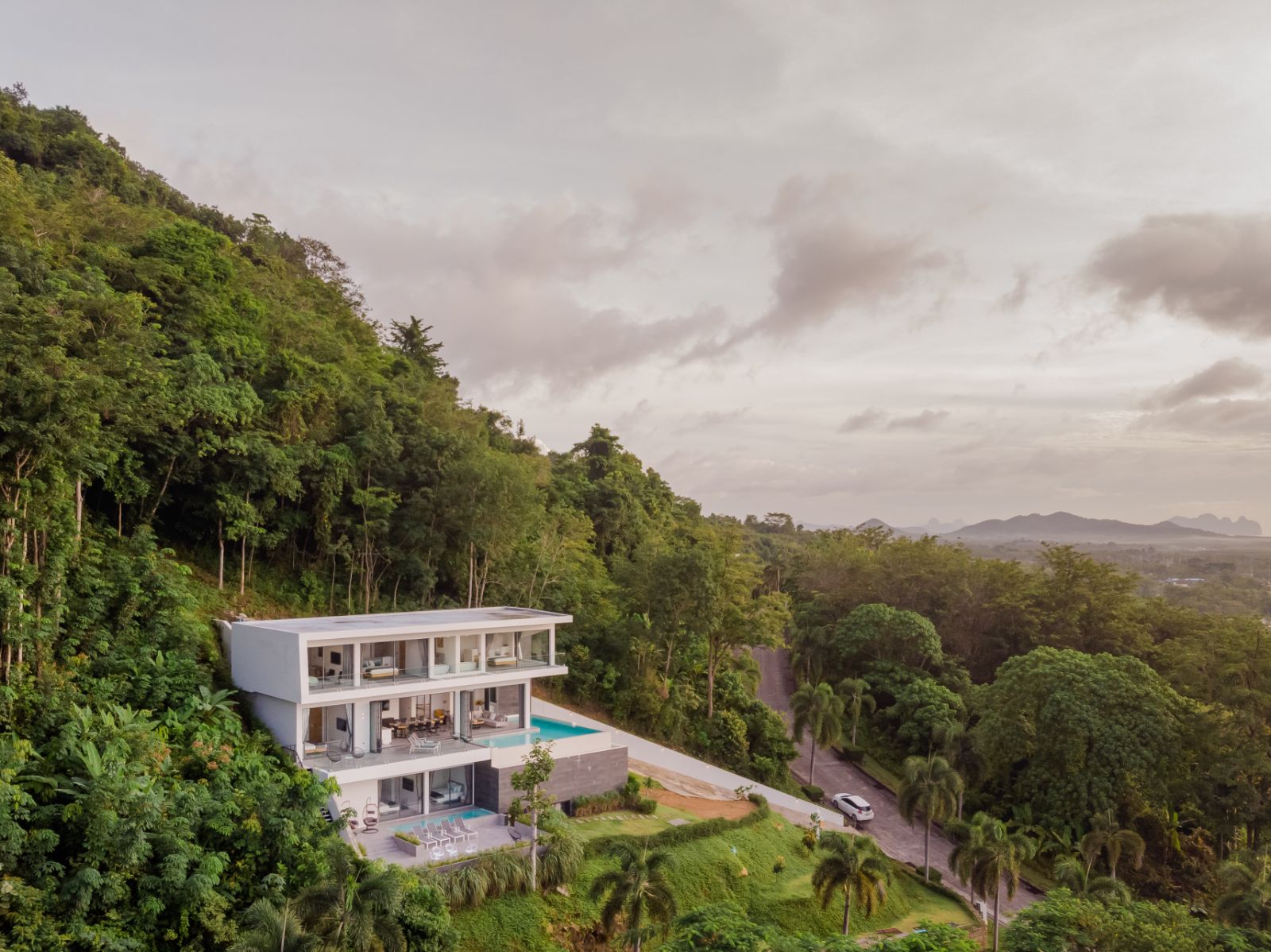 Interior view of Panoramic Ocean View 6 Bedroom Pool Villa for Sale in Yamu Hills, Paklok