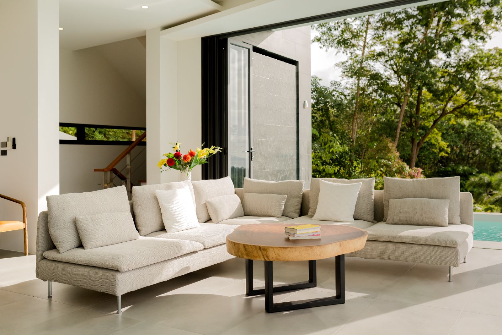 Interior view of Panoramic Ocean View 6 Bedroom Pool Villa for Sale in Yamu Hills, Paklok