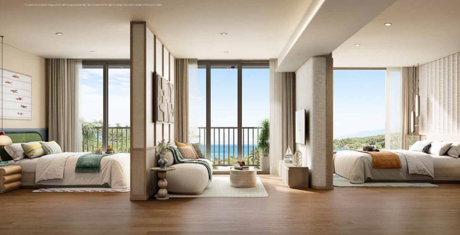 Interior view of Two Bedroom Condo for Sale at Origin Residences, Walking Distance to the Beach
