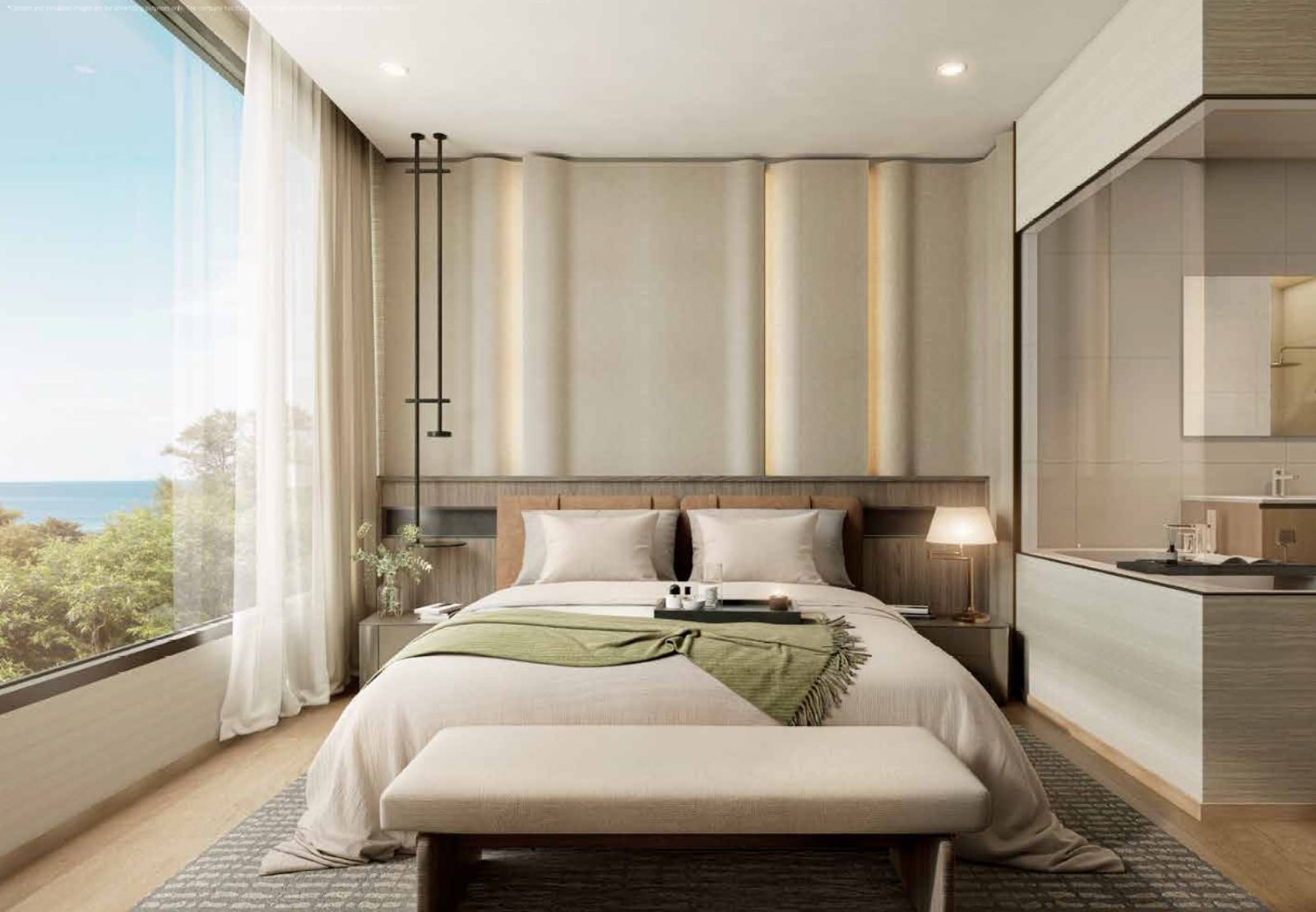 Interior view of Two Bedroom Condo for Sale at Origin Residences, Walking Distance to the Beach