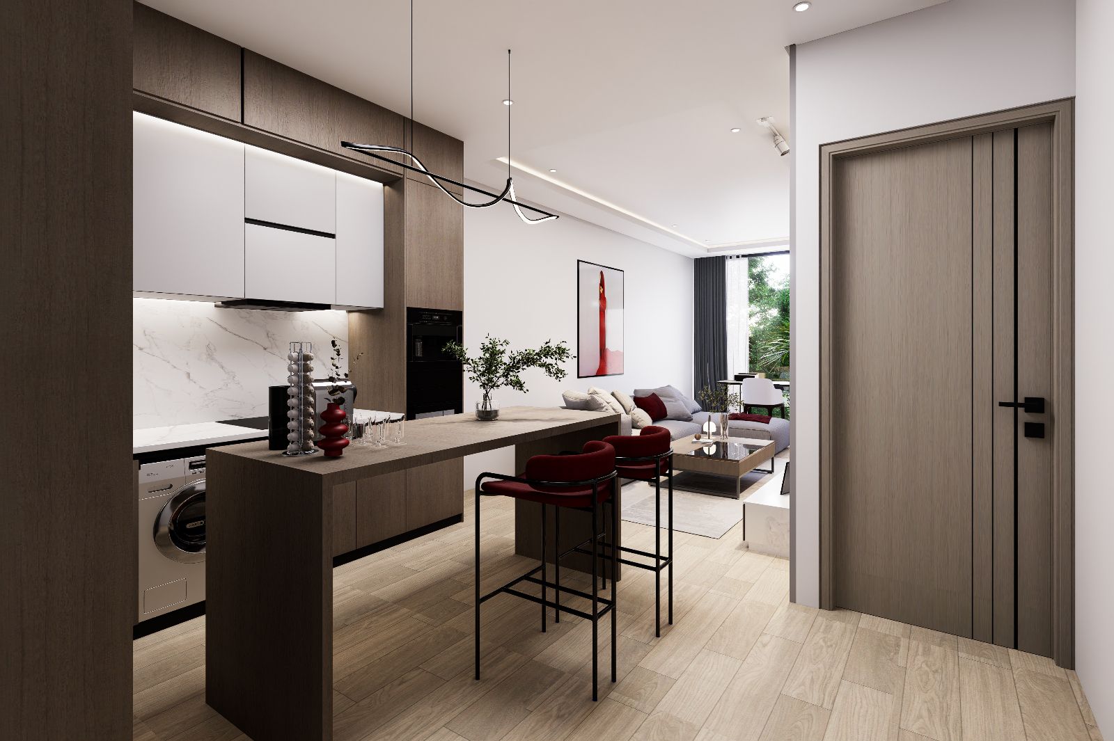 Interior view of 1 Bedroom Apartment for Sale at Wallaya Residences, Naiharn