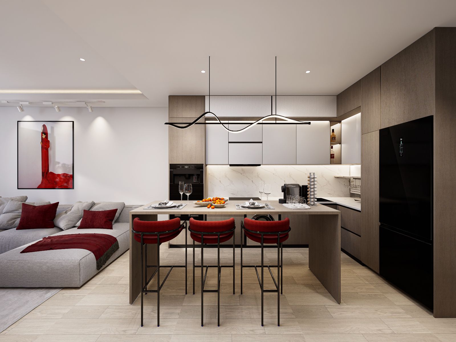 Interior view of 2 Bedroom Apartment for Sale at Wallaya Residences, Naiharn