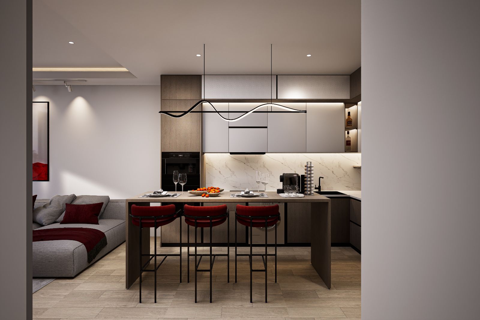 Interior view of 2 Bedroom Apartment for Sale at Wallaya Residences, Naiharn
