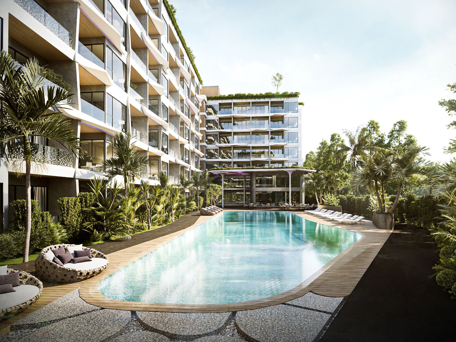 Interior view of 3 Bedroom Apartment for Sale at Wallaya Residences, Naiharn