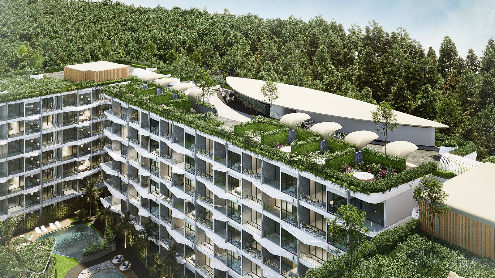 Interior view of 3 Bedroom Apartment for Sale at Wallaya Residences, Naiharn