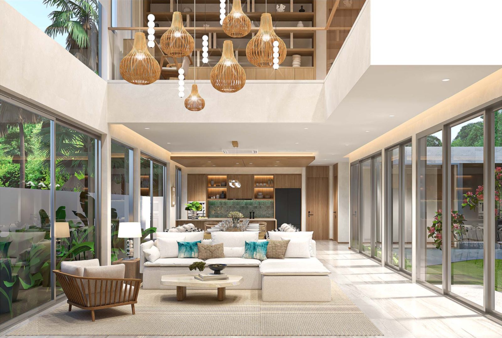 Interior view of 4 Bedroom Modern Luxurious Villas for Sale at Vana Anda, Bangtao