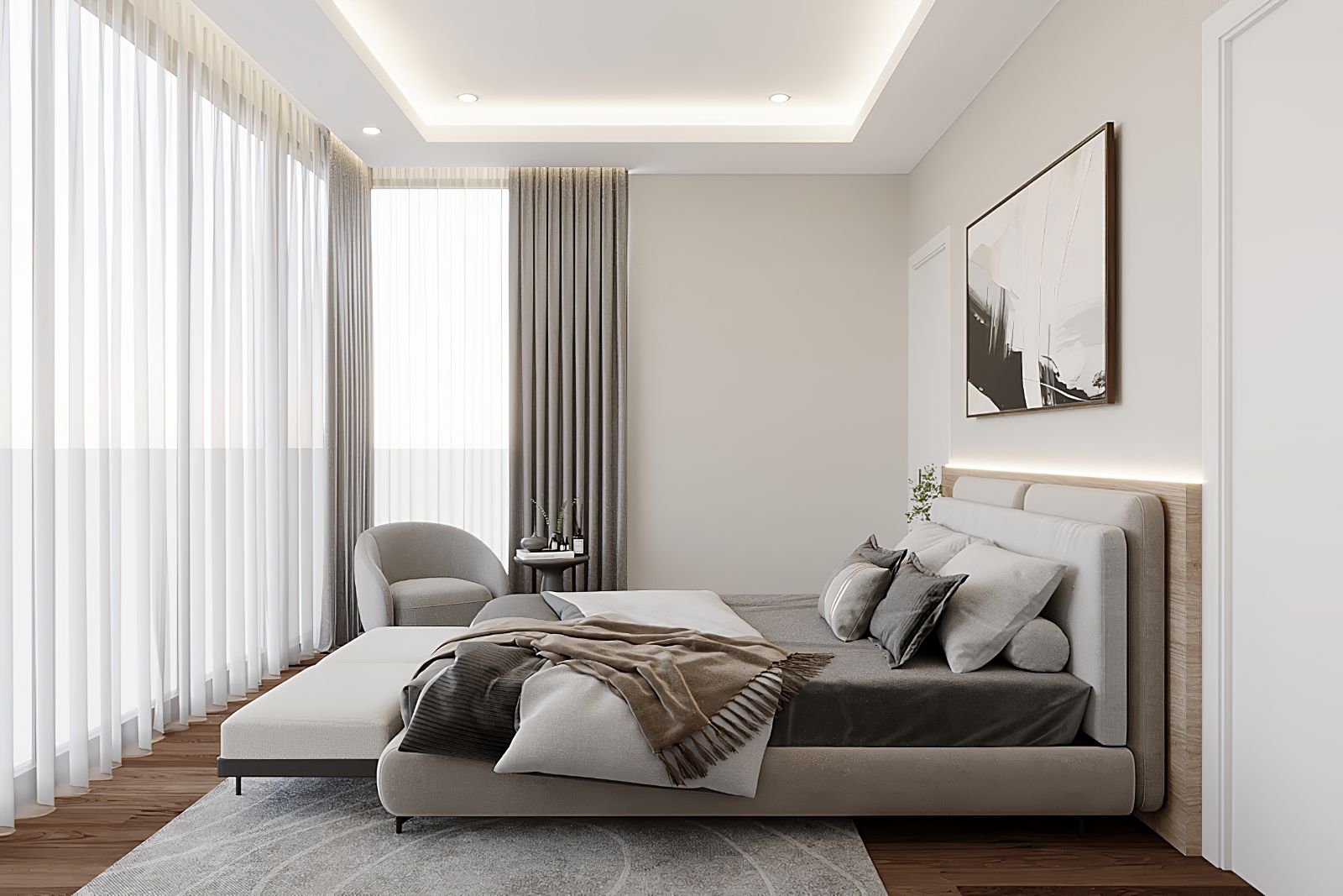 Interior view of 4 Bedroom Modern Pool Villas for Sale at Kirana Yamu
