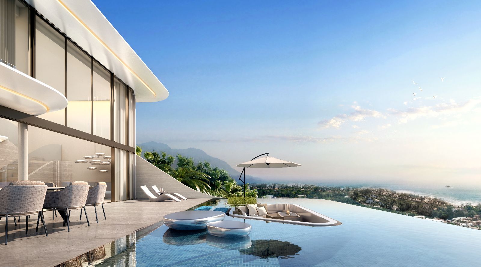 Interior view of 4 Bedroom Ocean View Luxurious Villas at ISLA Phuket for Sale