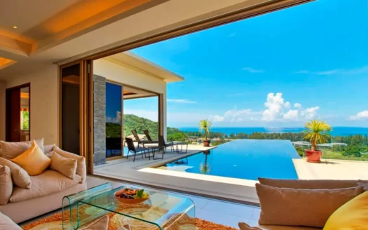 22737 sea view large pool villa in naithon 017